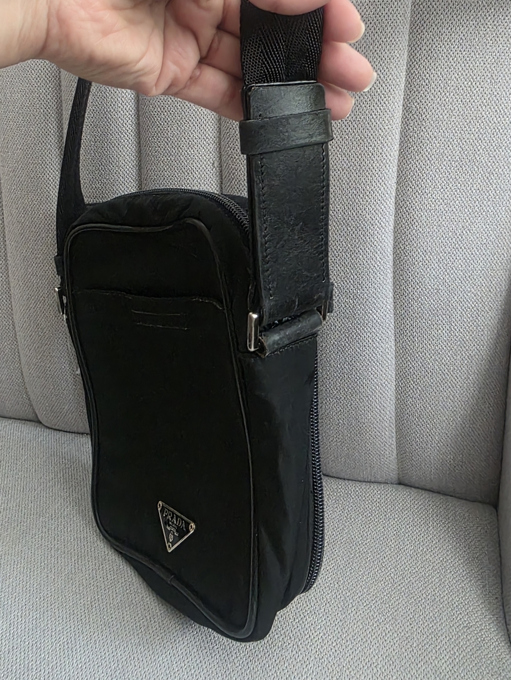 Prada Black Nylon Crossbody Bag, Used Excellent Condition. - Picture 2 of 13